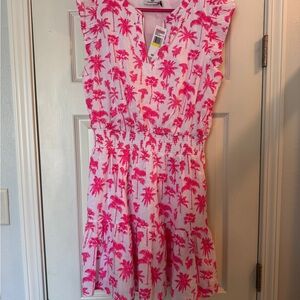 Pink Palm Tree Dress